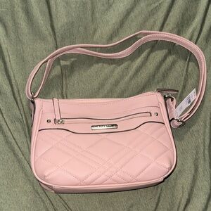 Rosetti Light Pink Quilted Shoulder Bag
